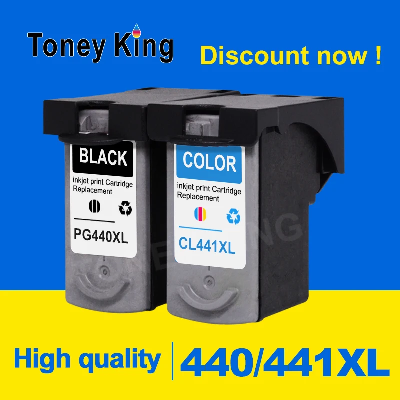 Toney King Cartridge For PG-440XL CL-441XL PG440 CL441 For Canon MG2240 MG3140 MG3240 MG4240 MX394 MX474 MX534 etc