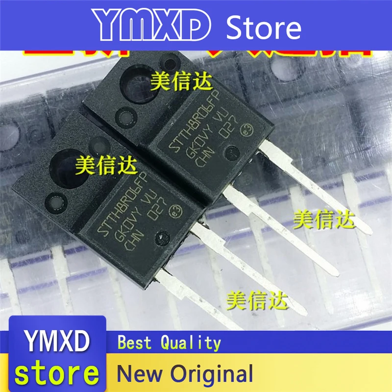 Diodo Schottky STTH8R06FP 8A 600V, nuevo, Original, TO-220F, 10 unids/lote