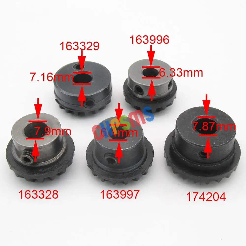 1SET #163328+174204+163996+163997+163329 Replacement gear set fit for SINGER 620,625,628,629,630,635,636,638,639,640,645,646