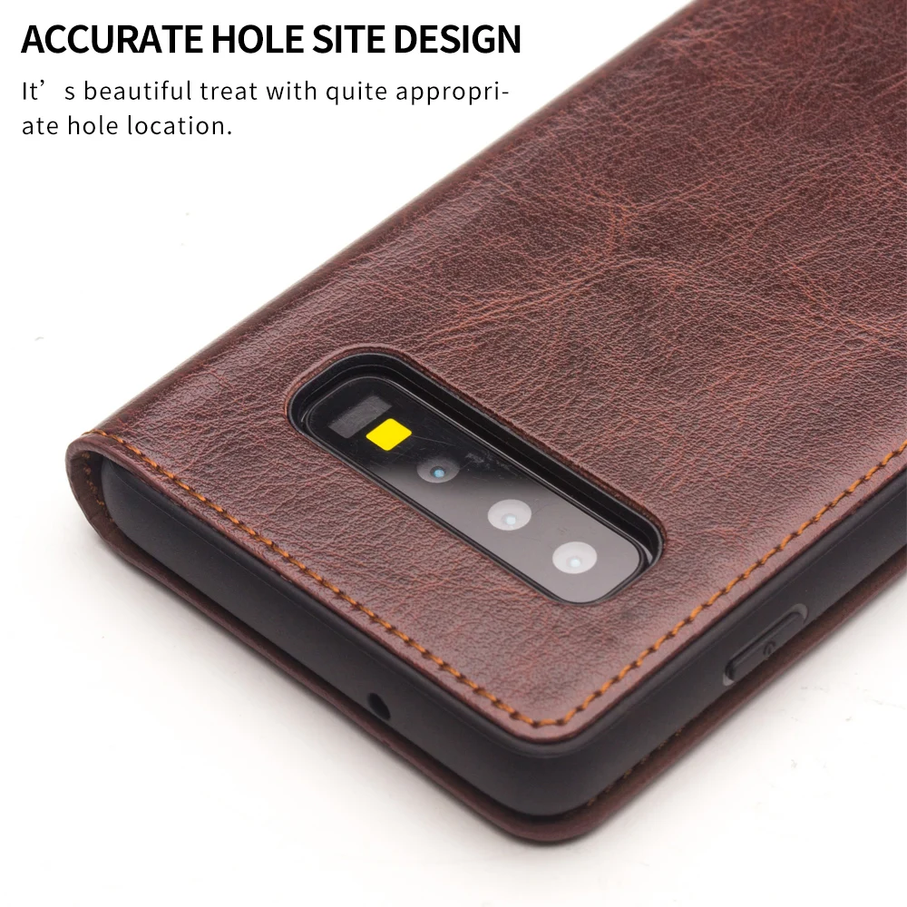 QIALINO Genuine Leather Cover for Samsung Galaxy S22 Plus Luxury Ultrathin Card Slot Case for  S20 S21 S22 Ultra Plus