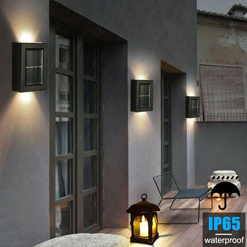 Năng Lượng Mặt Trời Hàng Rào Đèn Sàn Tàu LightsWaterproof Tự Động Trang Trí Ngoài Trời Tường Năng Lượng Mặt Trời Đèn Cho Sàn Tàu Bồn Cầu Thang Sân