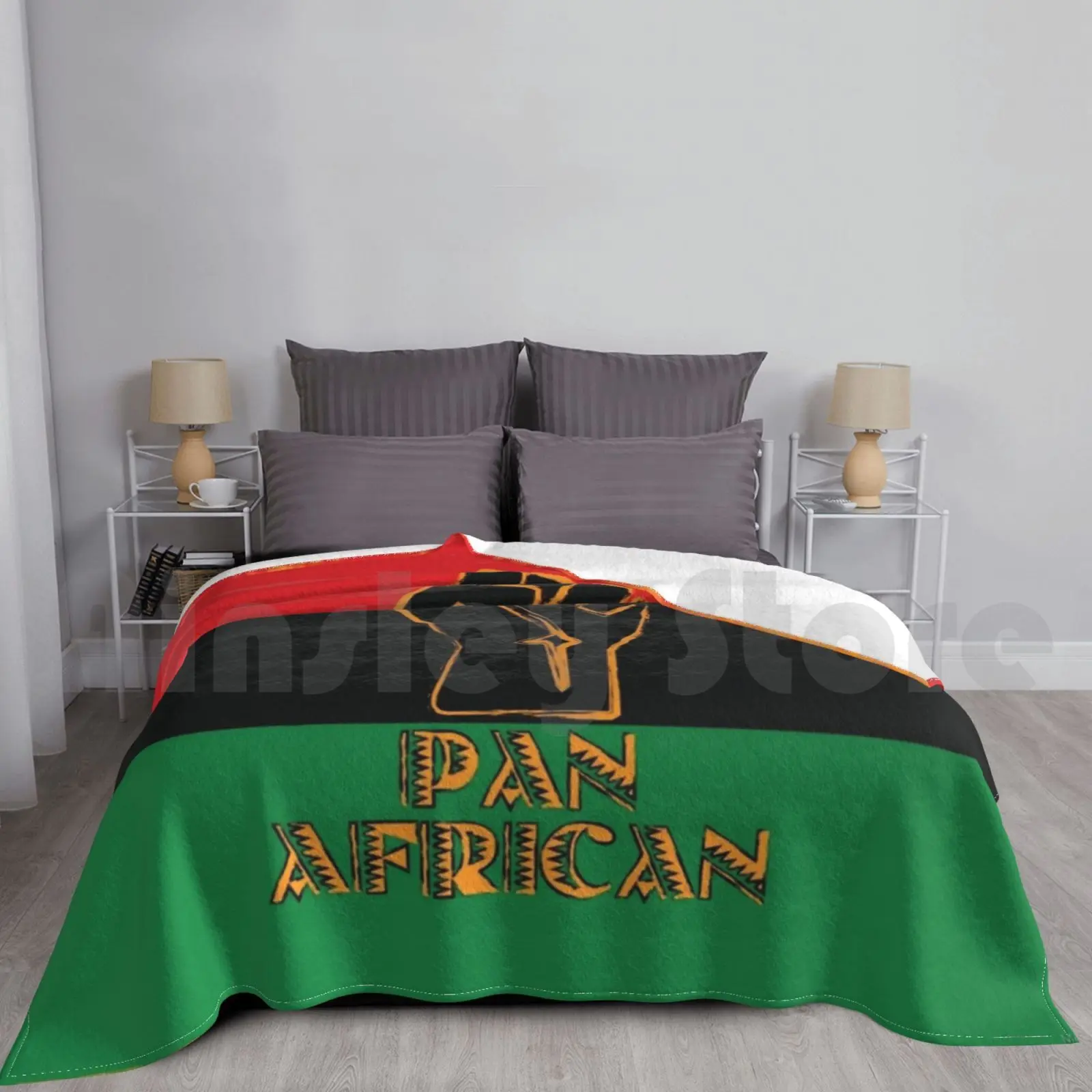 Pan-African Blanket Fashion Custom Pan Africanism Africa African Black Power Pan African African American