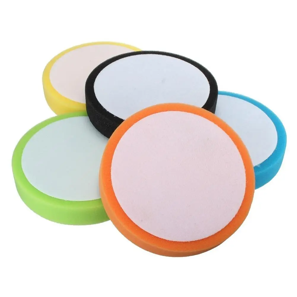 6นิ้ว150มม.แบนฟองน้ำบัฟเฟอร์ Polishing Pad ชุดสำหรับ Auto Car Polisher Polishing Disc อุปกรณ์เสริมอัตโนมัติ