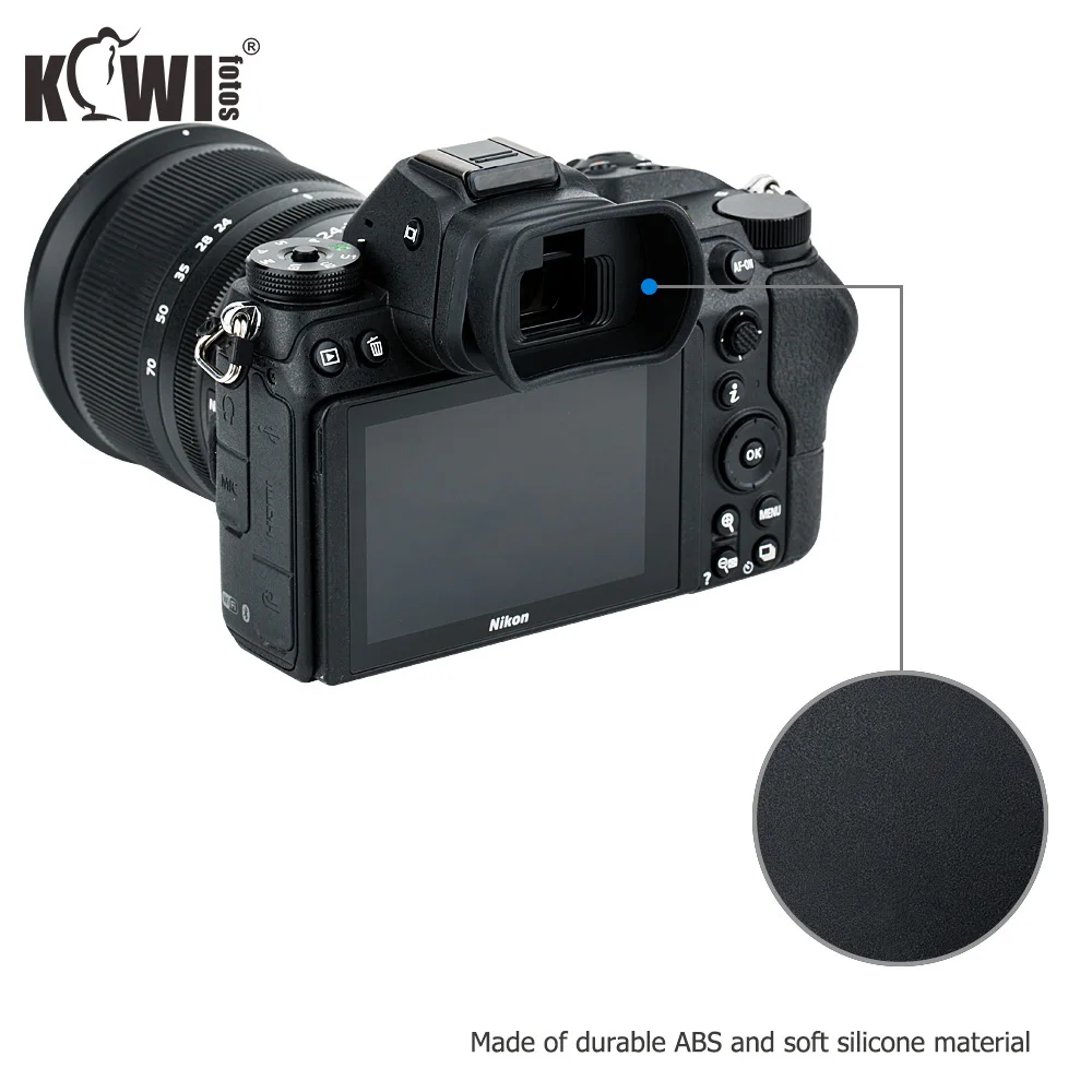 Oculare per mirino con fotocamera estesa in Silicone morbido per Nikon Z6 II Z7 II Z5 Z7 Z6 Z6II Z7II Eye Cup Eyeshade sostituire DK-29