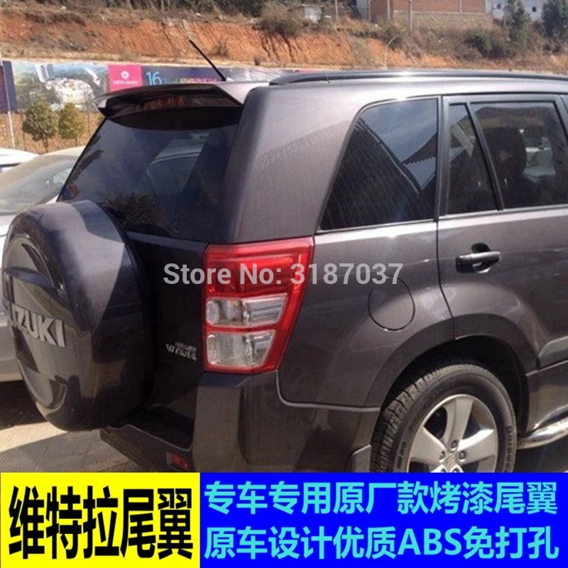 Voor Suzuki Grand Vitara Spoiler 2009-2013 Abs Plastic Unpainted Kleur Dakspoiler Vleugel Kofferbak Lip Boot Cover auto Styling