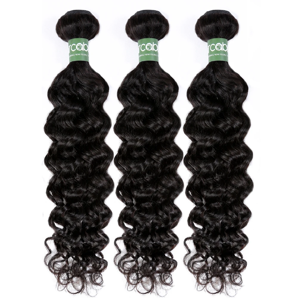 

New Products Aircabin Milan Wave Weave 100% Human Hair Bundles Brazilian Remy Hair Extensions Natural Color 3/4 Bundles /Pack