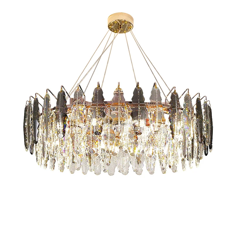 

LED Postmodern Crystal Iron Round Designer Suspension Luminaire Lampen Pendant Lamp.Pendant light For Dinning Room