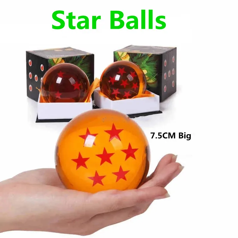 

Animation peripherals Hand Model 2.95 Inch Crystal Balls 1 2 3 4 5 6 7 Star Balls Classic Action Figures Toys