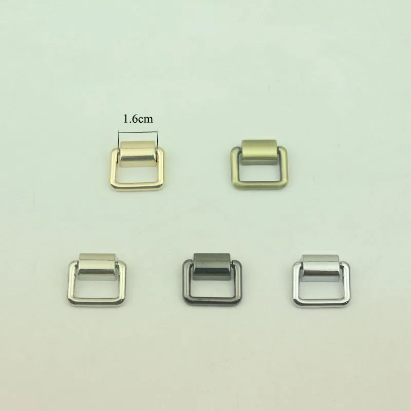 

30pcs 16mm Metal Square Ring Buckles Bag Strap Side Clip Hanger Shoulder Chain Link Buckle Hanger DIY Hardware Accessories