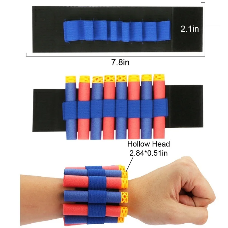 Kit de chaleco táctico para niños, funda de pierna, recarga de balas suaves, pistolas de espuma, suministro para Nerf n-strike Elite/Mega/Rival/Series