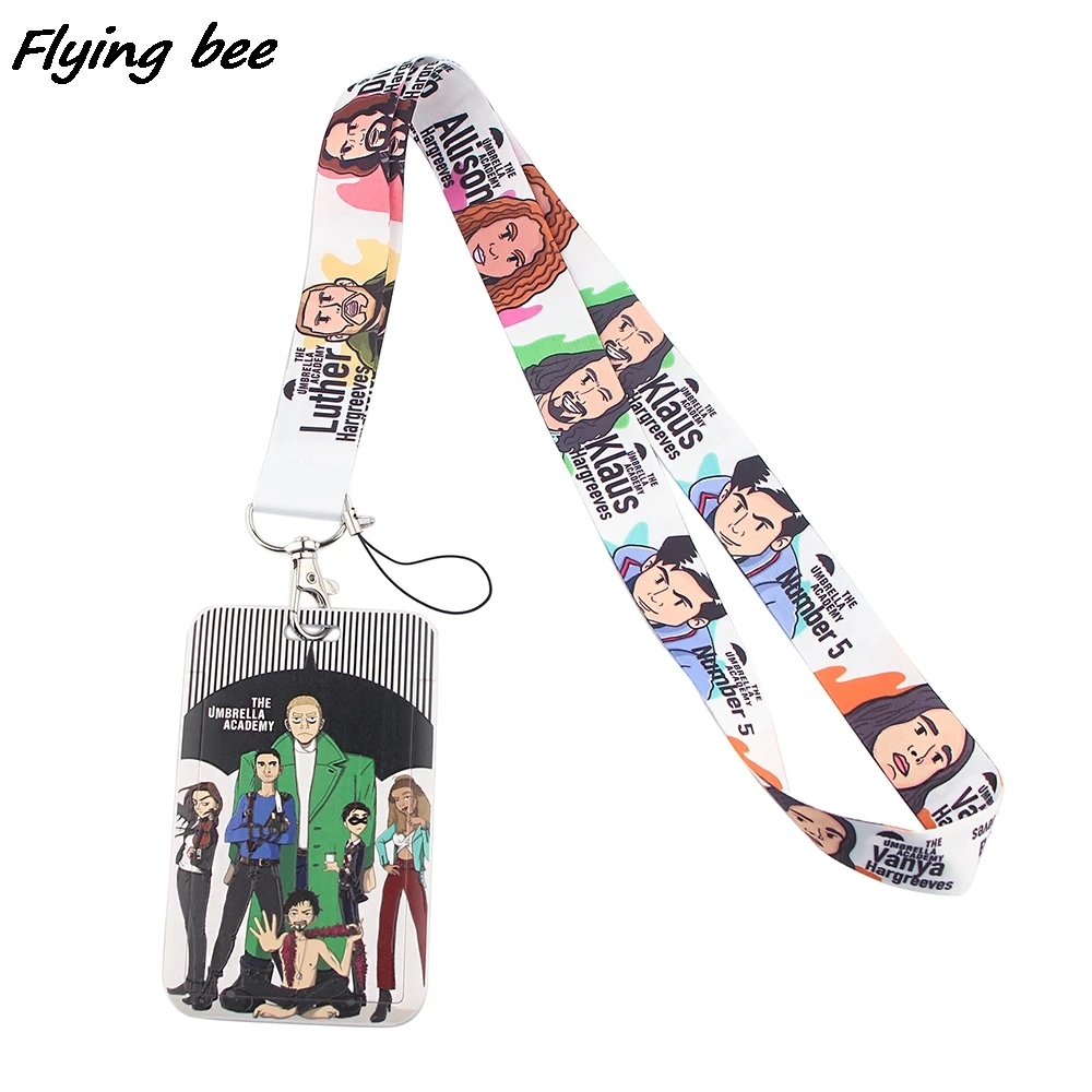 Брелок Flyingbee для ТВ-шоу «Дружба», держатель для карт, удостоверения личности, автомобильный брелок, пропуск для удостоверения личности, бейдж для телефона в тренажерном зале, детский держатель для ключей, ювелирные изделия X1444