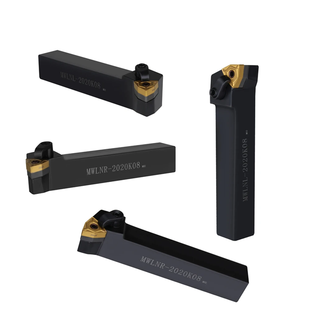 MWLNR2020 MWLNR1616 MWLNR2525 MWLNR3232 WNMG0804คาร์ไบด์แทรกเครื่องกลึงบาร์ CNC ตัดเครื่องมือ SetExternal ผู้ถือเครื่องมือ