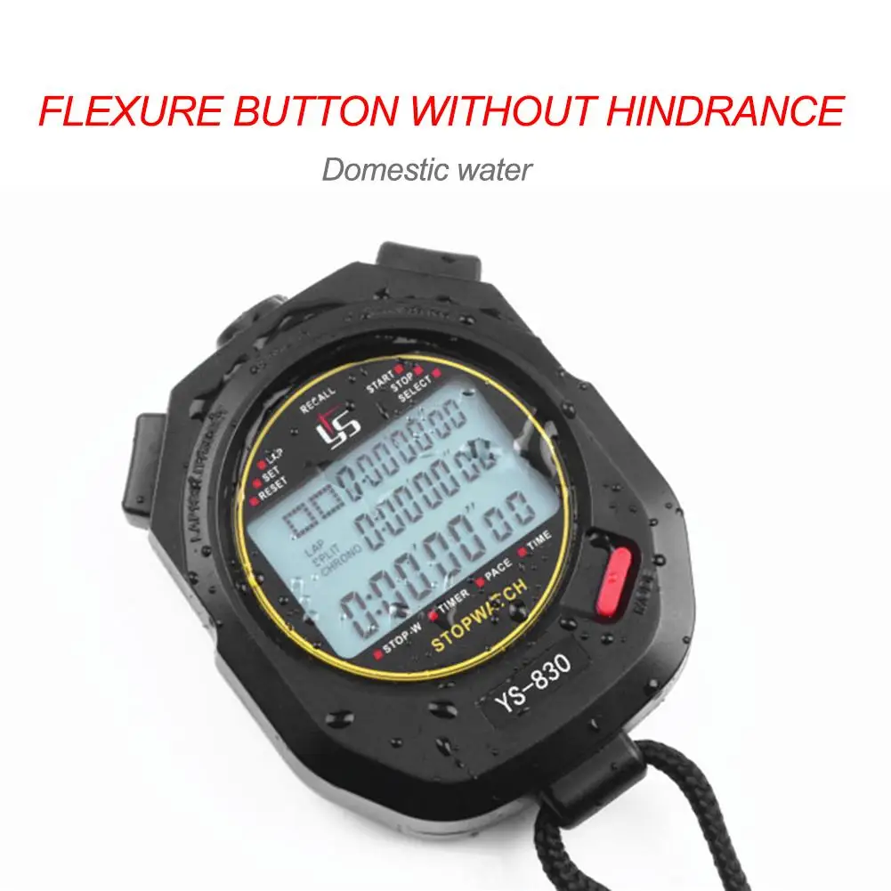 Ręczny stoper cyfrowy chronograf sportowy zegarek treningowy zegarek ze stoperem Outdoor Sports Running Chronograph Stop Watch