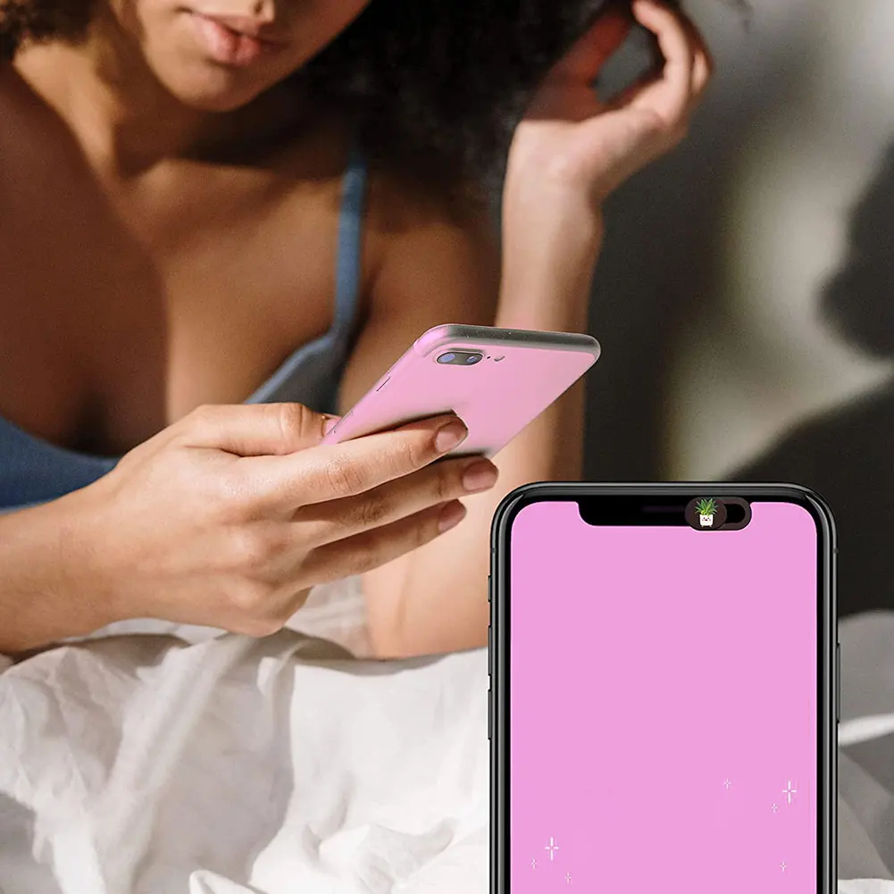 6 unids/set planta lindo Cámara Webcam de privacidad de cubierta de teléfono deslizante de la Lente de la Cámara bloqueador portátil Protector de privacidad adhesiva de la etiqueta engomada para PC