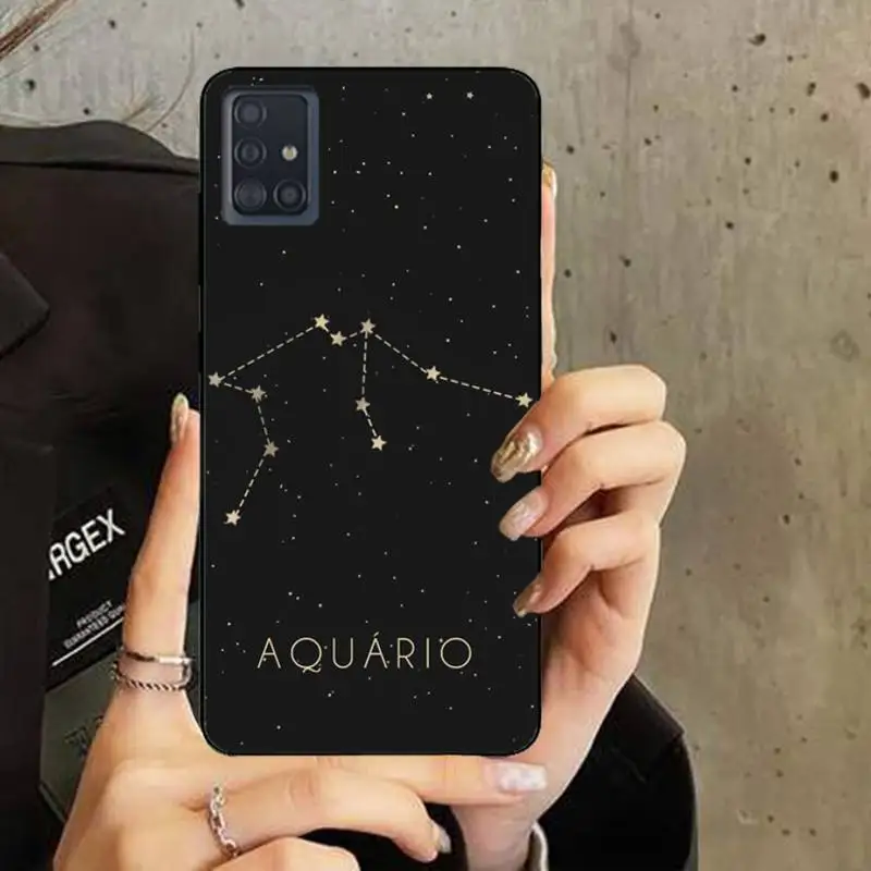 12 Constellations Zodiac Sign Phone Case For Samsung Note M 31 9 A51 A52 A71 A72 A80 A91 A20E A32 A31 A21 A11 Fundas Shell Cover