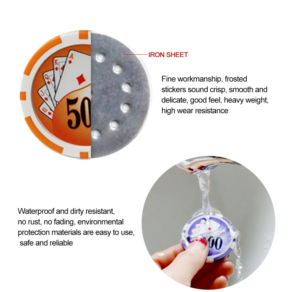 10Pcs/Lot Golf Ball Markers Golf Chip Mark Ball Position Mark Set, Can Be Attached To a Cap Clip Containing Magnets