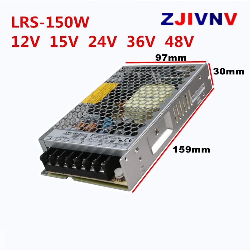 Switching power supply, LRS series new ultra-thin ac 110V 220V to DC12V 24V dc power supply 36v 48v, 35/50/75/100/200/350w smps