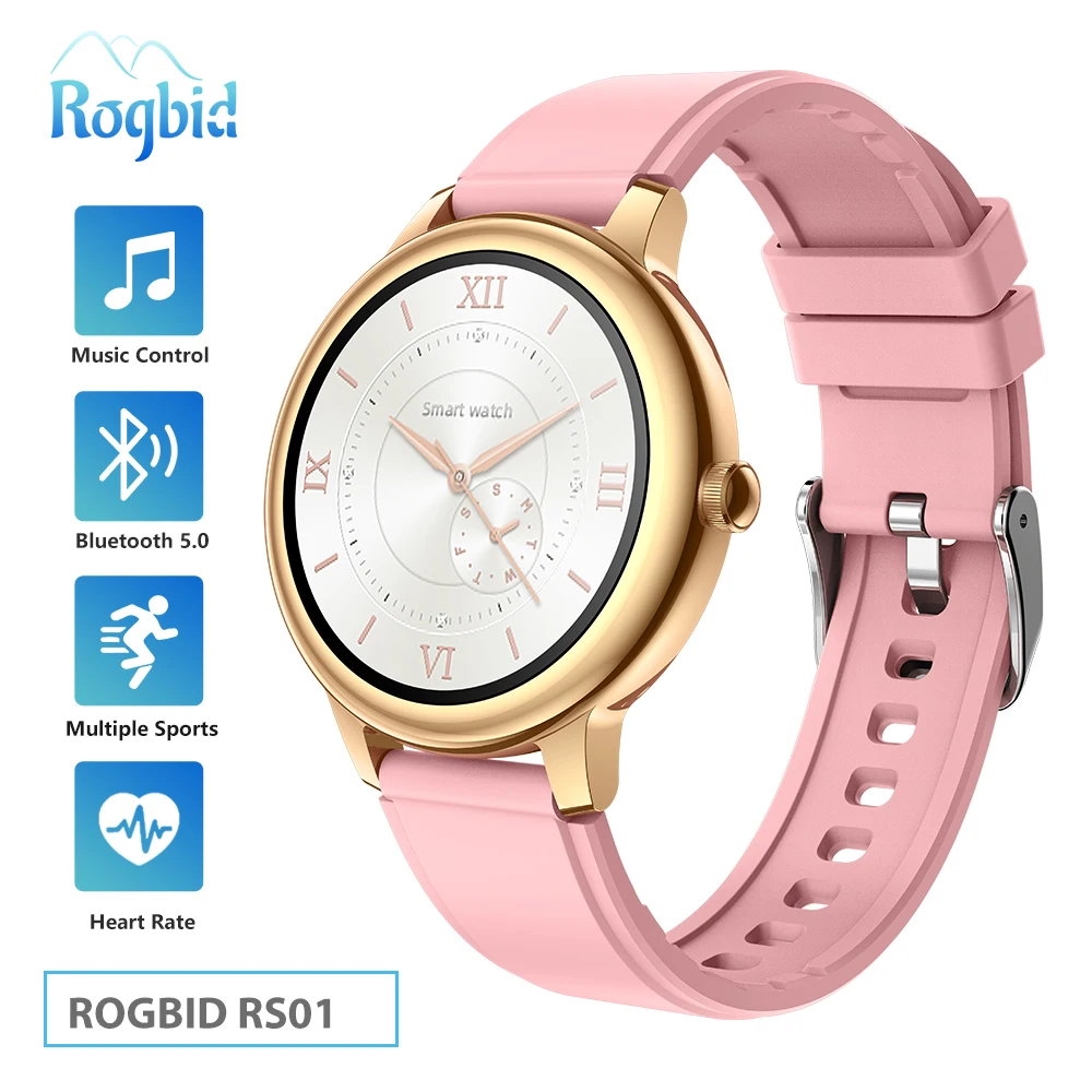 Rogbid RS01 Women Smart Watch 2021 New Bluetooth 5.0 Fitness Tracker Girl Clock For Android IOS Xiaomi Phone Ladies Smartwatches