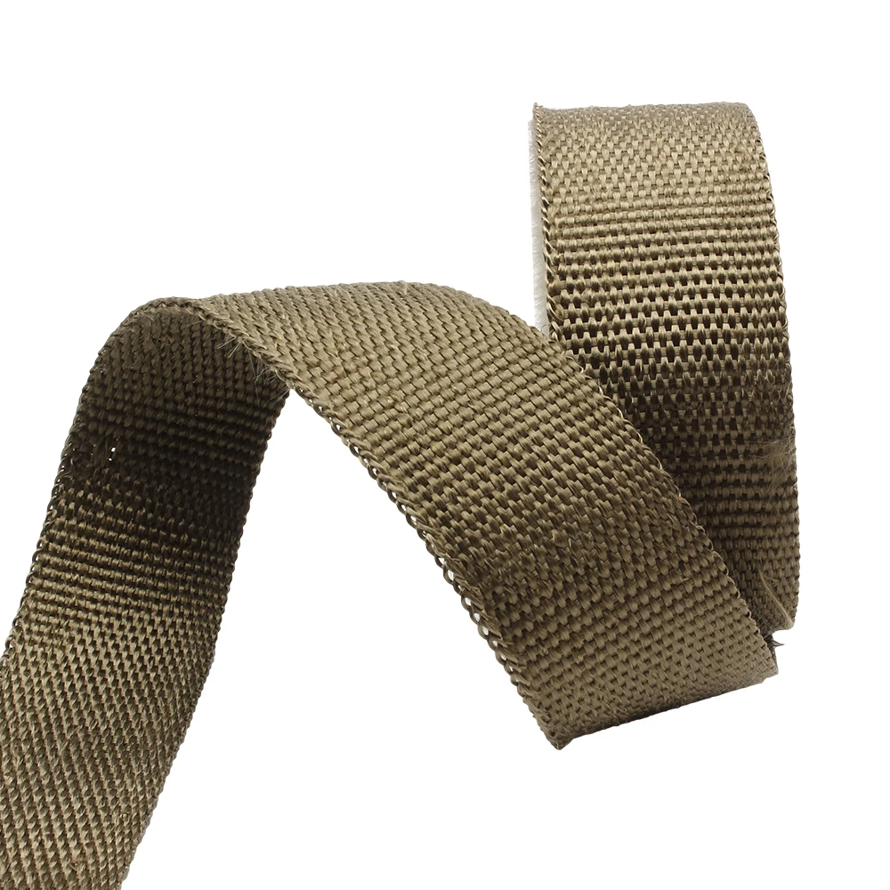 Motorcycle Fiberglass Heat Shield Anti-cut Tape for Exhaust Turbo Thermal 2.5*15M Wrap Pipe 2022 Insulation With Stainless Ties