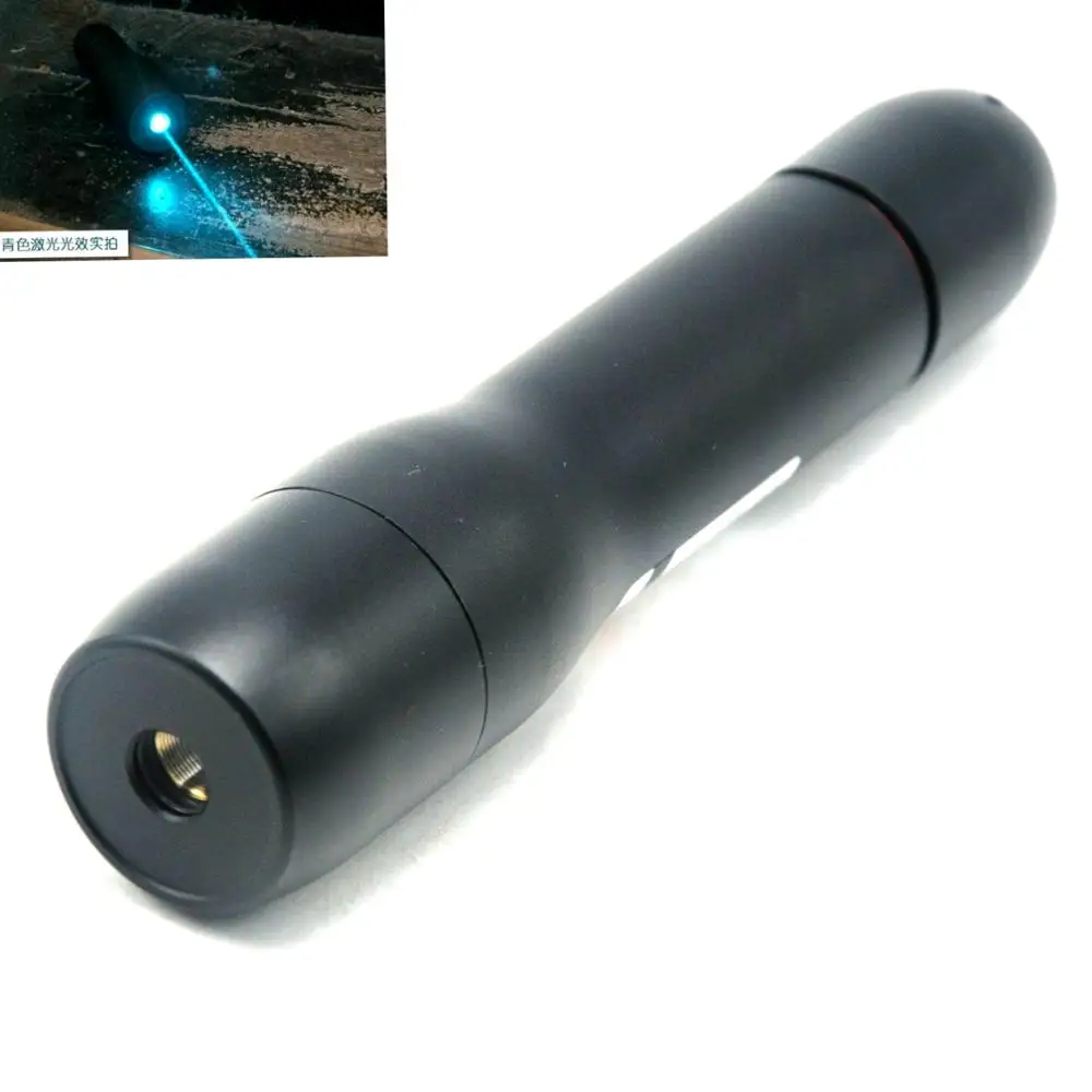 Waterproof Focusable 488nm Blue Laser Module LED Flashlight 488T-60 DS6