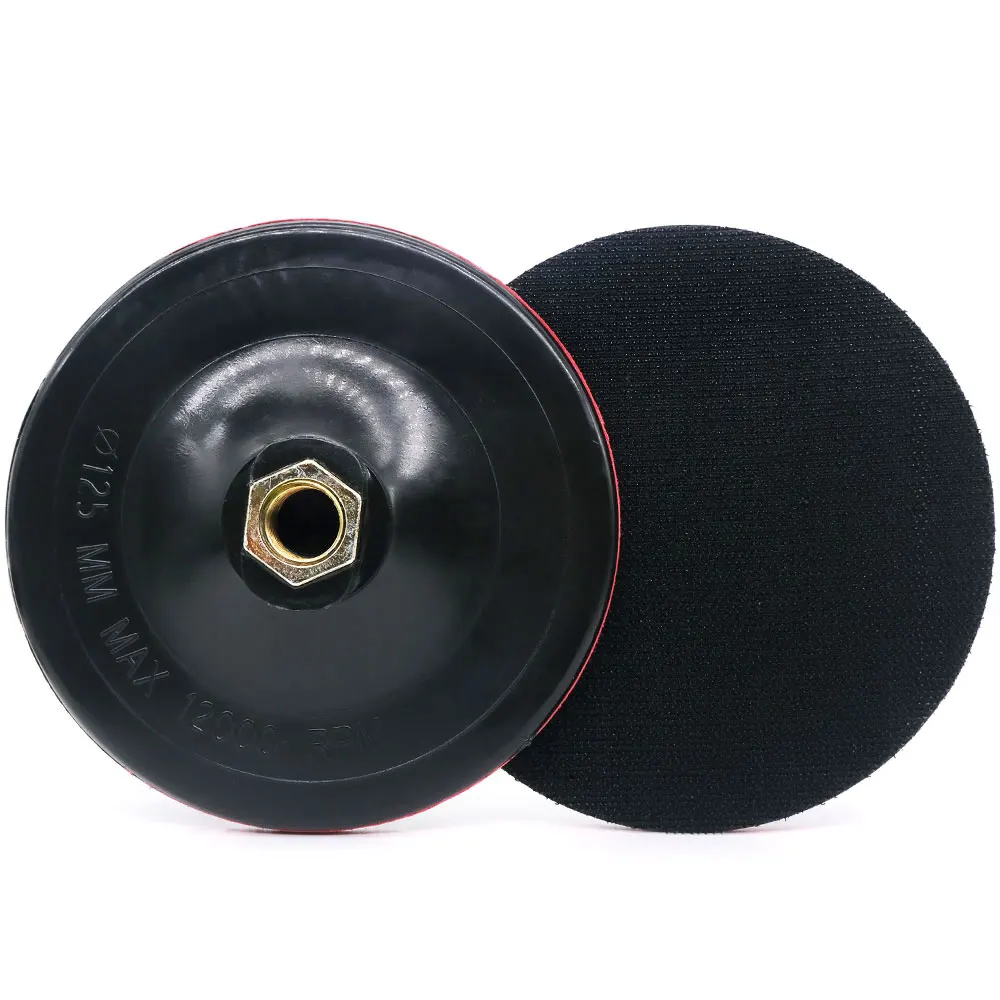 5 Inch 125mm Backer Pads Kunststoff Haken & Loop Sichern Pads M14 & 5/8 ”-11 Gewinde Schleif werkzeug Polieren Disc Halter