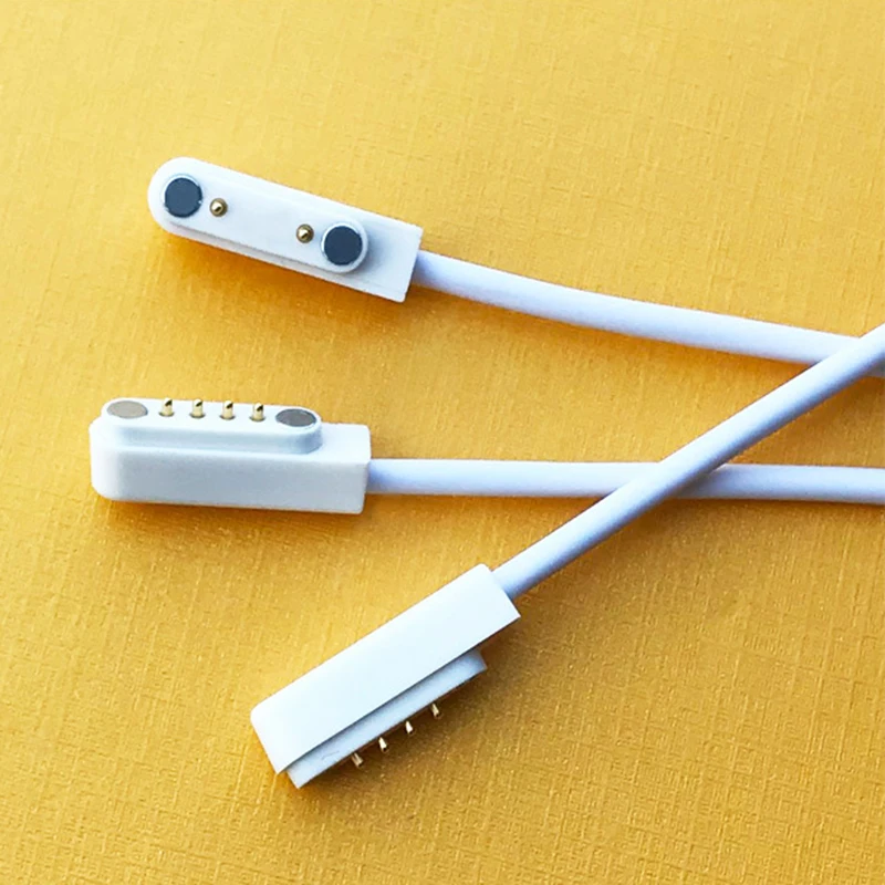 Charger Cable For Smart Watch Backup 4pin Magnetic Charge Strong Charging Line For kw88 kw99 kw06 kw98 q100 q750 kw18 y3 h1 h2