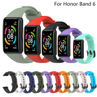 Sports Soft Silicone Sport Band Straps For Huawei Band 6 Pro / Honor Band 6 / Honor Band 7 Wristband Bracelet