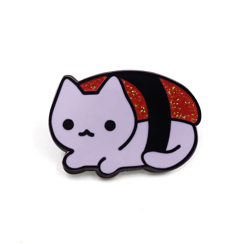 Cute Sushi Cat Enamel Pin Kitty and Japanese Food Lovers Great Addition