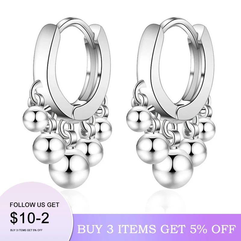 

LByzHan Light Bead Small Earrings Hoop Earrings For Women Engagment Jewelry Gift