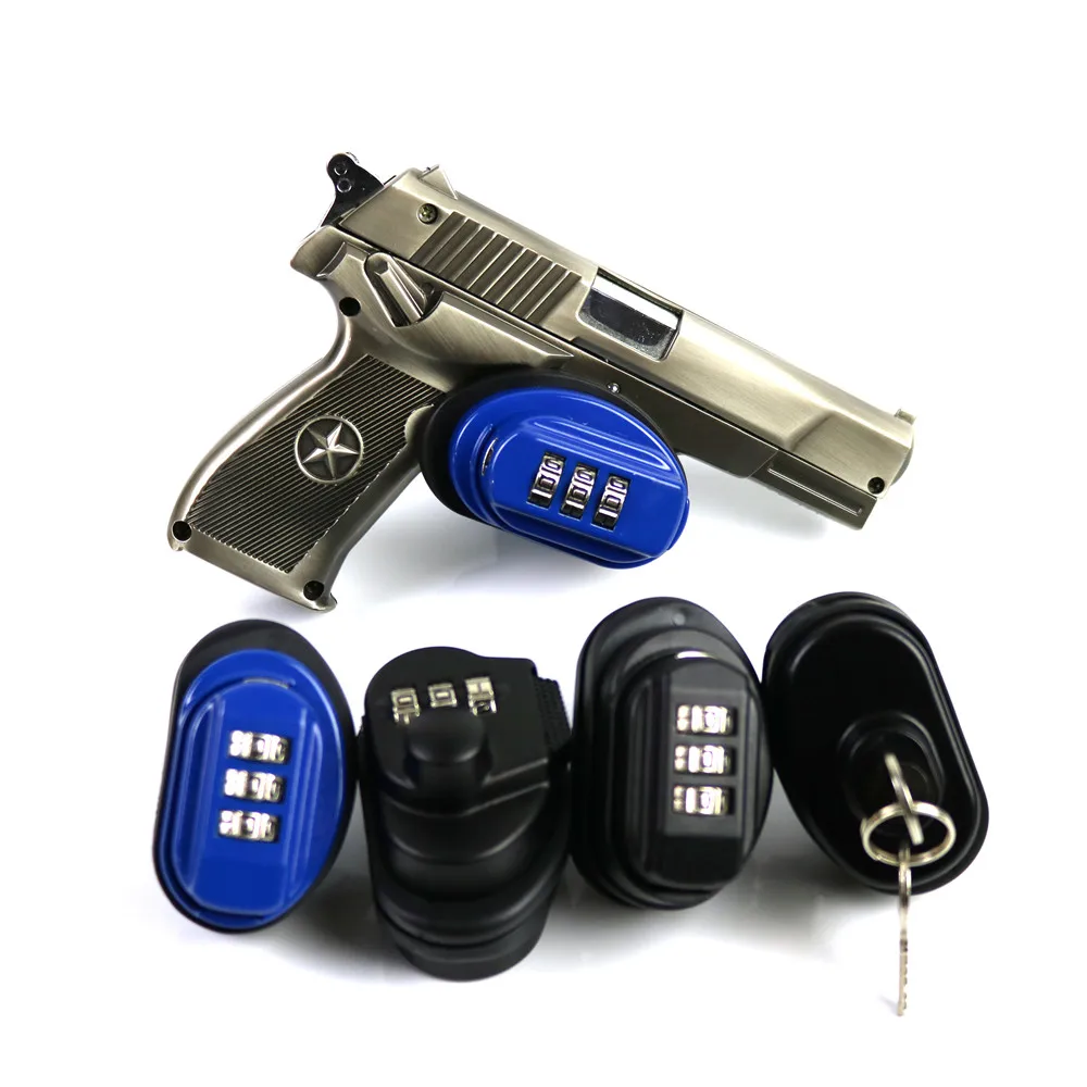 Gun Trigger Lock Zinc Alloy Trigger Password Lock Rifle Key Protecting Safety Lock Hunting Gun Accessories