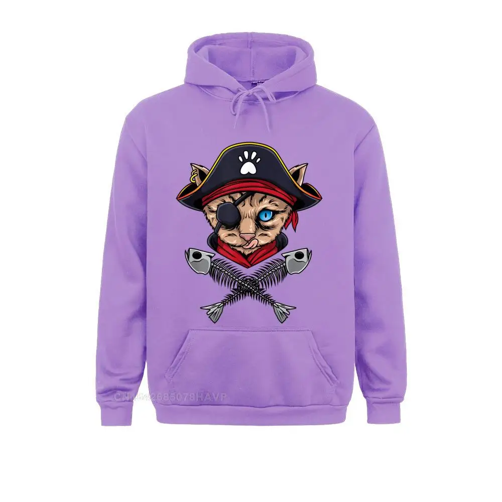 Cat Pirate Jolly Roger Flag Skull And Crossbones Hoodie Sweatshirts For Men Custom Summer Hoodies Long Sleeve Company Clothes