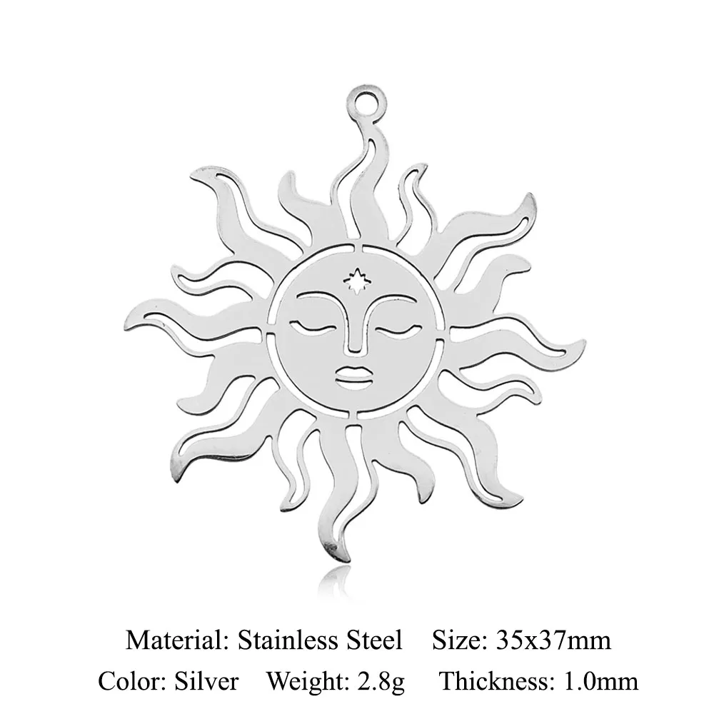 5pcs/lot Vnistar Stainless Steel Om Yoga Buddha DIY Earring Pendant Wholesale Sun Jewelry Charm Crystal Humming Bird Jewelry