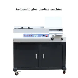 Hot melt glue binding machine automatic glue electric glue binding machine bidding document contract binding free punching