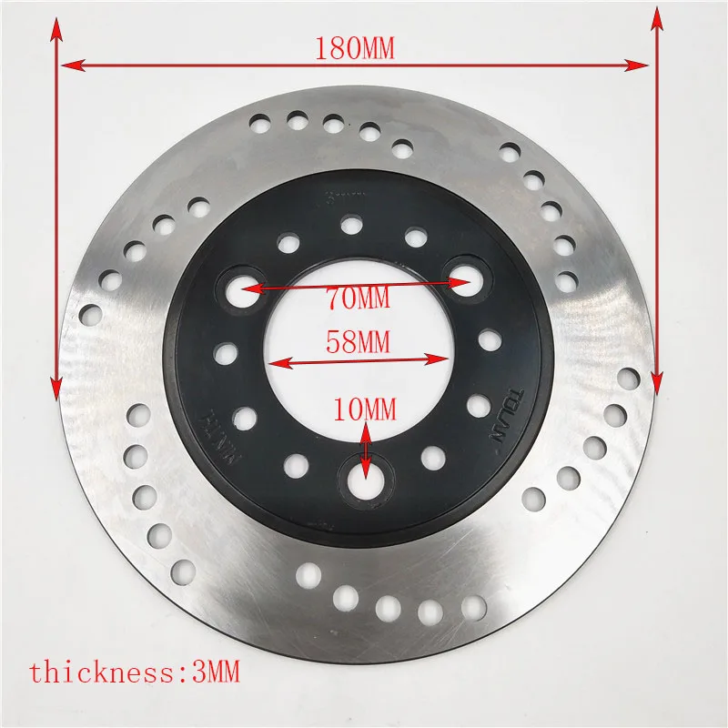 160 170 180 190mm front or rear Brake Disc For  Chinese GY6 Scooter i Motorcycle ATV Moped Go Kart Spare Parts