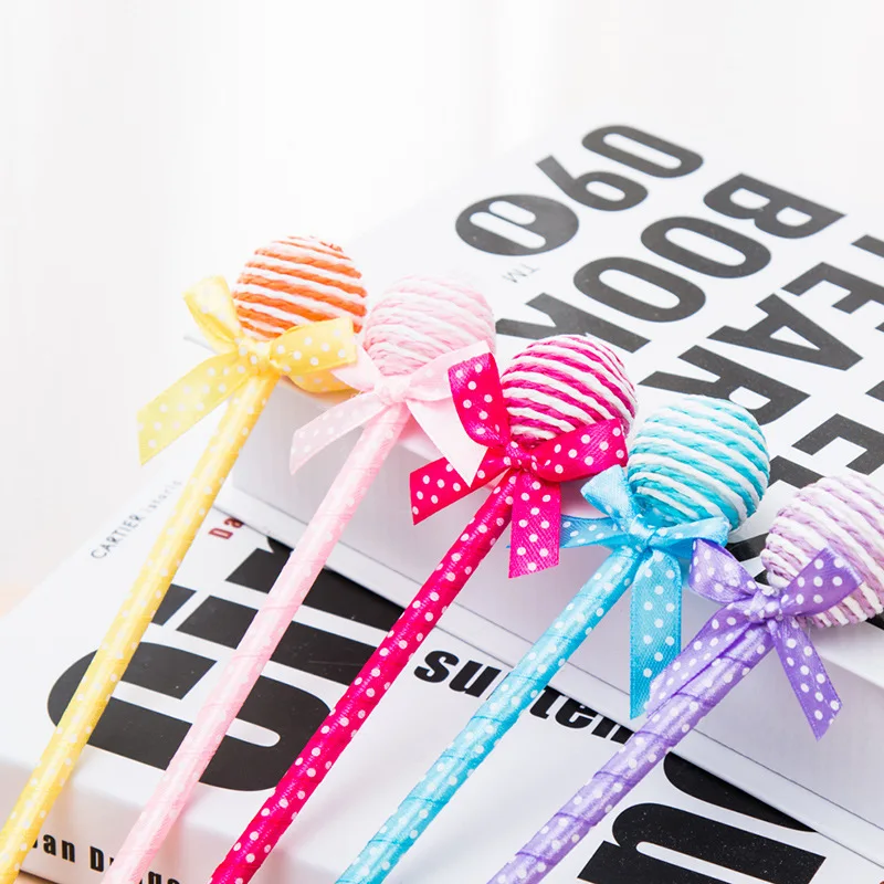 

50PCS Students Prizes Wholesale Strange New Stationery Small Gifts Creative Ballpoint Pen Lollipop-shaped Pen