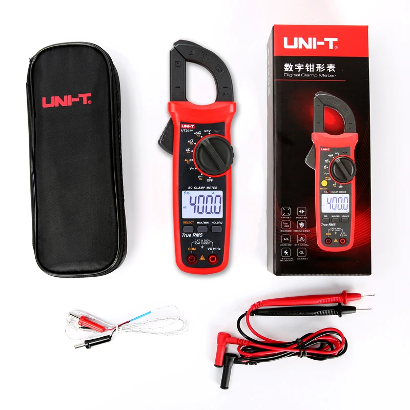 UNI-T UT204+ UT201+ UT202+ Digital Clamp Meter Multimeter Auto Range Voltmeter Pliers High Precision Resistance Tester Ammeter