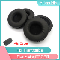 YHcouldin Earpads For Plantronics Blackwire C3220 Headphone Accessaries Replacement Wrinkled Leather