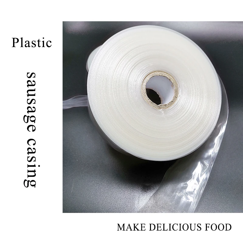 5 Meters Food Grade Casings for Sausage Salami Wide 50mm Shell for Sausage Maker Machine Hot Dog Plastic Casing Inedible Casings