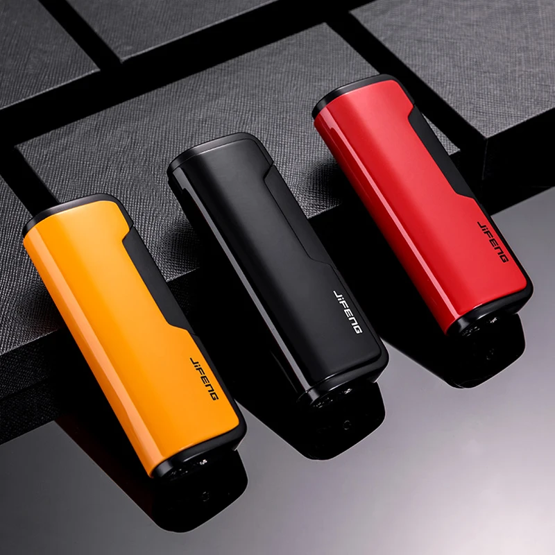 JIFENG Brand New Windproof 1 Torch Jet Flame Lighter Adjustment Flame Cigar Cigarette Lighters