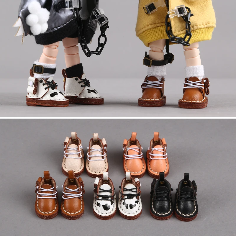 HOUZIWA NEW OB11 Doll Shoes Leather GSC 1/12 BJD Shoes