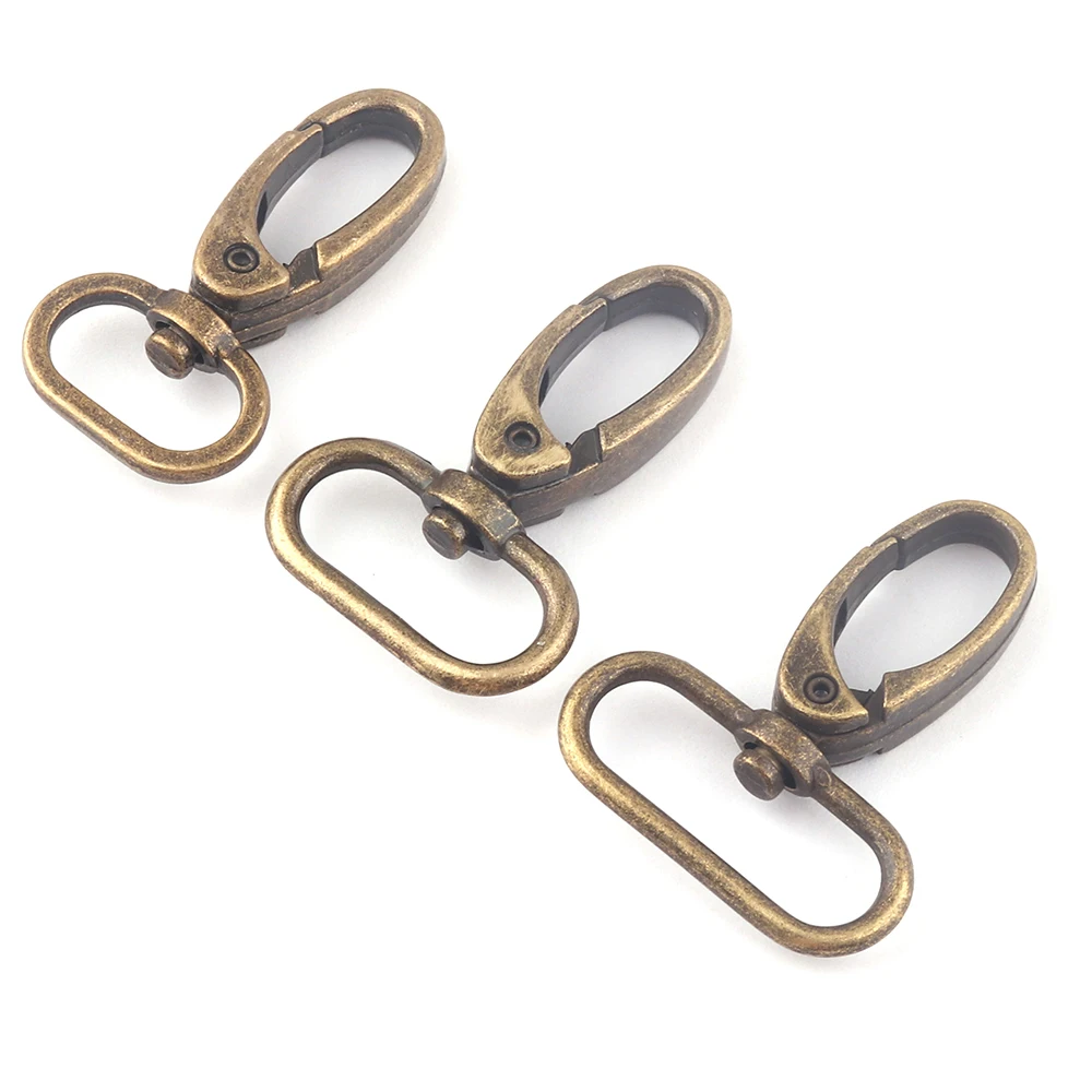 20-30mm Bronze Swivel Clasp Claw Swivel Hook Dog Collar,Key Ring Lobster Strap Clip Purse Bag Handbag Webbing Leather Hardware