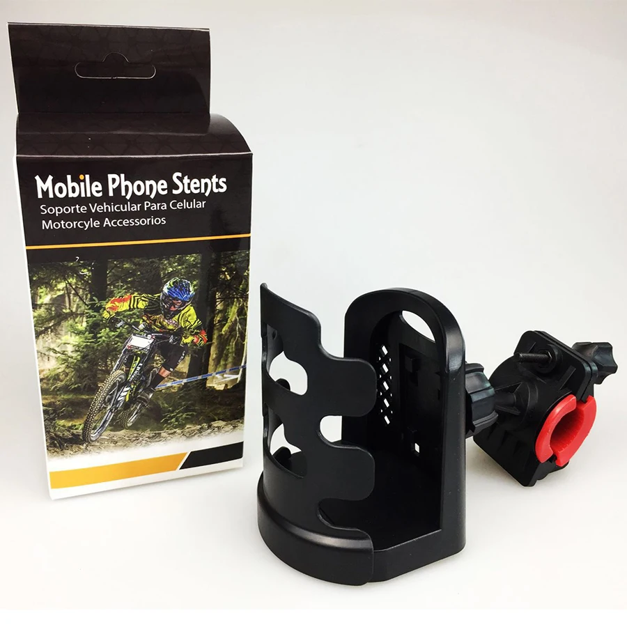 Universal Motorcycle Drink Bottle Cup Holder Mount For Moped ATV Scooter