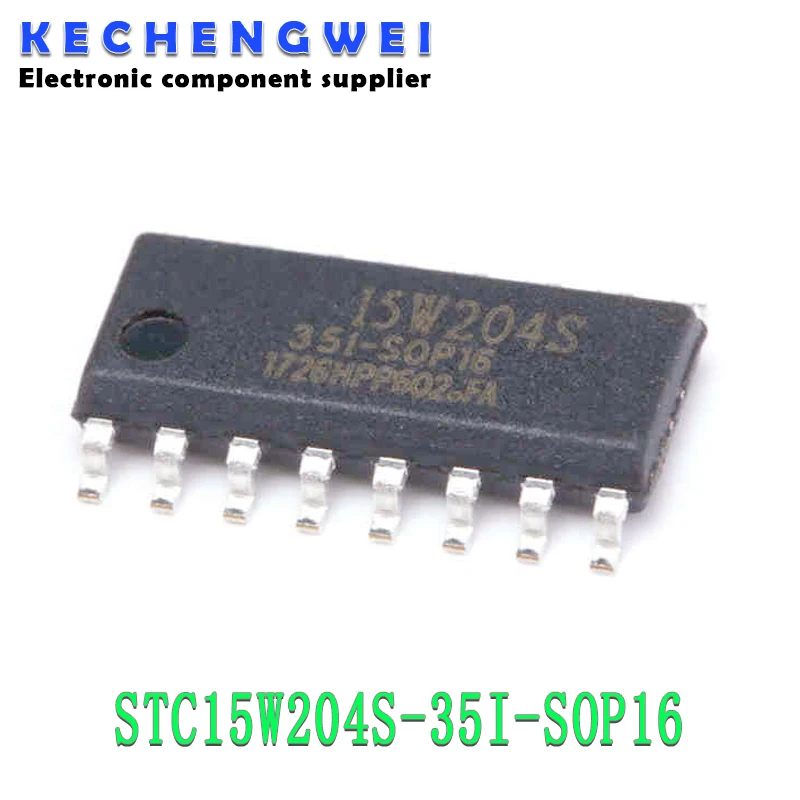 5pcs/lot STC15W204S-35I-SOP16 STC15W204S-35I  SOP-16 In Stock