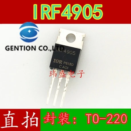 

10 шт., IRF4905 IRF4905PBF, фотография TO-220, 55 в/74 а/200 Вт, фотосессия 100%, новый и оригинальный