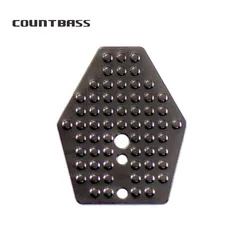 Countbass 50pcs Swim Jig Blade, Stainless Steel Chatterbait Blade, DIY Vibration Jigs, Casting Wobble fishing Jig Lure