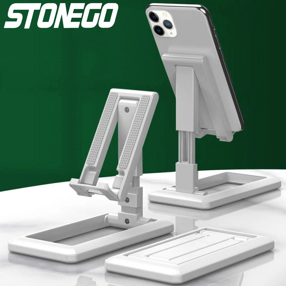 STONEGO Tablet Mobile Phone Holder Cell Foldable Extend Support Multifunction Desktop Holder Stand For 4-9.7inches Phone Tablet