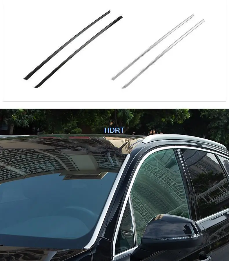 

Stainless Steel Car Front Window Trim Windshield Chrome for Audi Q7 2016 2017 2018 2019 2020 2021 2pcs Accessories Auto Styling