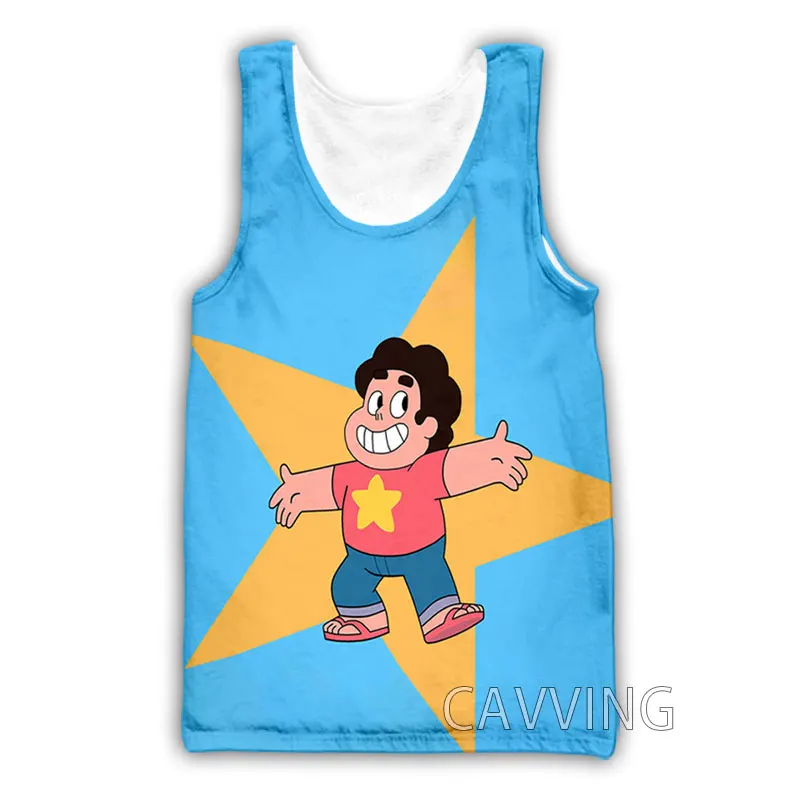 New Fashion Women/Men's 3D Print  Cartoons Steven Universe  Tank Tops Harajuku  Vest  Summer Undershirt Shirts Streetwear  V01