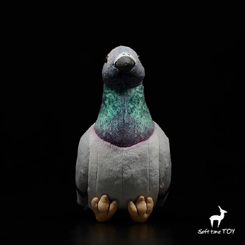 Simulatie duif knuffel ongeveer 26 cm grijze vrede vogel zachte pop kinderen speelgoed decoratie verjaardagscadeau h0633