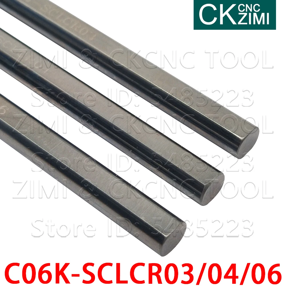 1 قطعة C06K-SCLCR03 C06K-SCLCR04 C06K-SCLCR06 التنغستن الصلب الداخلية وانتقل المخرطة بار حامل أدوات SCLCR ل CCMT 0401 0602 09T3